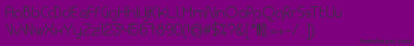 Шрифт MsdLight – чёрные шрифты на фиолетовом фоне