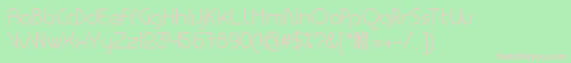 MsdLight Font – Pink Fonts on Green Background