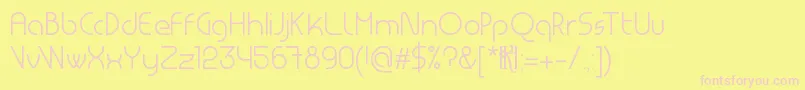 MsdLight Font – Pink Fonts on Yellow Background