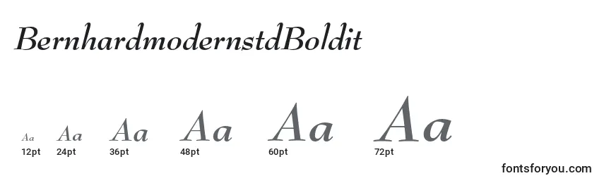 Размеры шрифта BernhardmodernstdBoldit