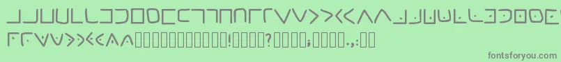 MasonicCipher Font – Gray Fonts on Green Background