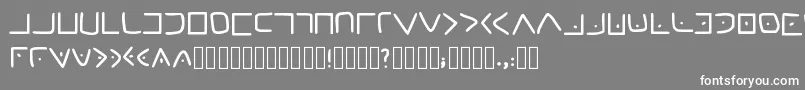 フォントMasonicCipher – 灰色の背景に白い文字