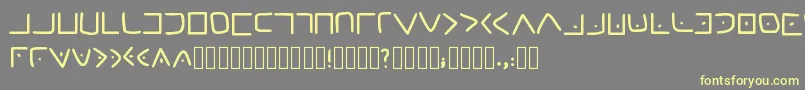 MasonicCipher Font – Yellow Fonts on Gray Background