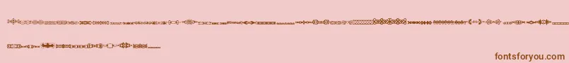 fuente SlTrim1 – Fuentes Marrones Sobre Fondo Rosa