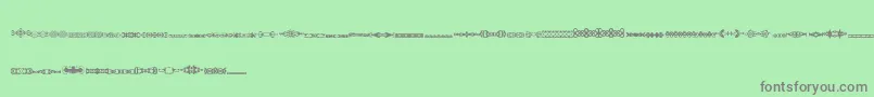 SlTrim1 Font – Gray Fonts on Green Background
