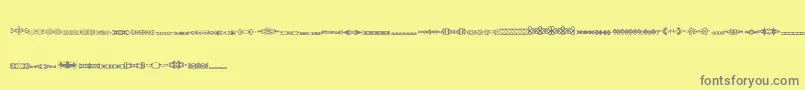 Шрифт SlTrim1 – серые шрифты на жёлтом фоне