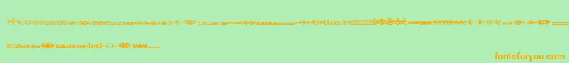 SlTrim1 Font – Orange Fonts on Green Background
