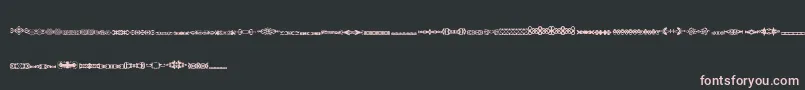 Шрифт SlTrim1 – розовые шрифты на чёрном фоне