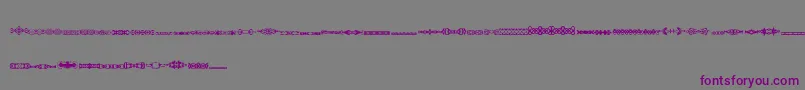 Шрифт SlTrim1 – фиолетовые шрифты на сером фоне