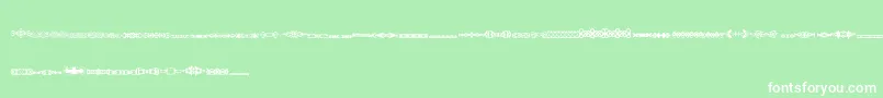 フォントSlTrim1 – 緑の背景に白い文字