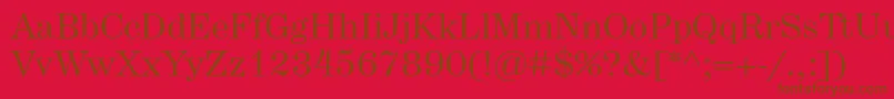 Hercules Font – Brown Fonts on Red Background