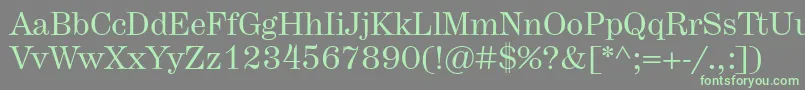 Weitere Informationen zur Hercules-Schriftart Hercules-Schriftart – Grüne Schriften auf grauem Hintergrund