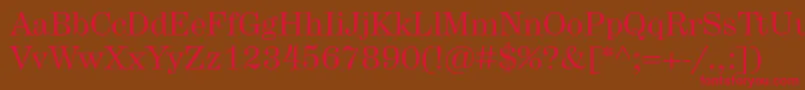 Hercules Font – Red Fonts on Brown Background
