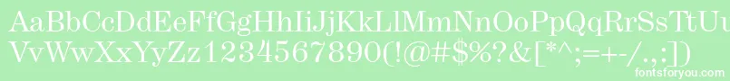 Hercules Font – White Fonts on Green Background