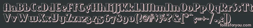 Eastmarkettwonf Font – Pink Fonts on Black Background