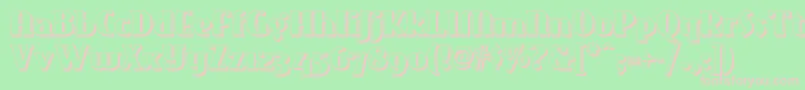 Eastmarkettwonf Font – Pink Fonts on Green Background