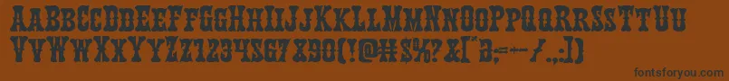 Texasrangerexpand Font – Black Fonts on Brown Background