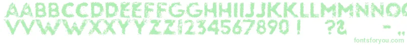 Glassbeads Font – Green Fonts on White Background