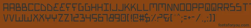 Biotypl Font – Black Fonts on Brown Background