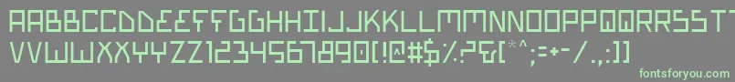 Biotypl Font – Green Fonts on Gray Background