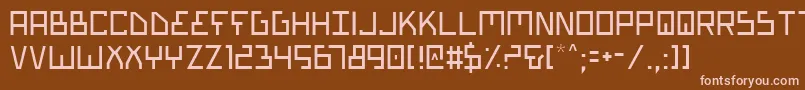 Biotypl Font – Pink Fonts on Brown Background