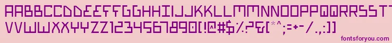 Biotypl Font – Purple Fonts on Pink Background