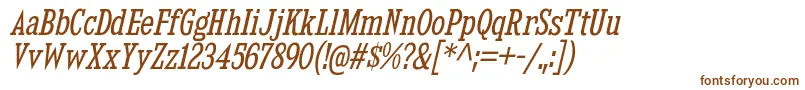 KingsbridgeCdBkIt Font – Brown Fonts on White Background