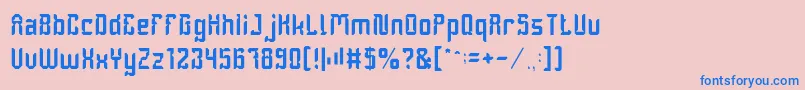 DayakShieldLightフォントについての詳細 フォントDayakShieldLight – ピンクの背景に青い文字