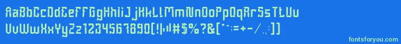 More about DayakShieldLight Font DayakShieldLight Font – Green Fonts on Blue Background