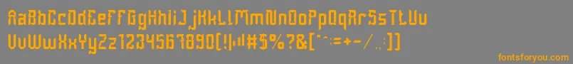 More about DayakShieldLight Font DayakShieldLight Font – Orange Fonts on Gray Background