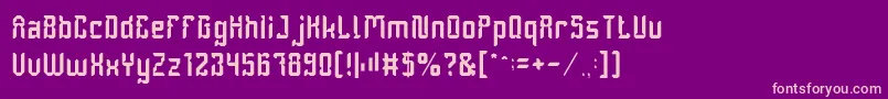 DayakShieldLight Font – Pink Fonts on Purple Background