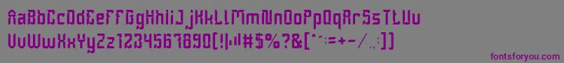DayakShieldLight Font – Purple Fonts on Gray Background