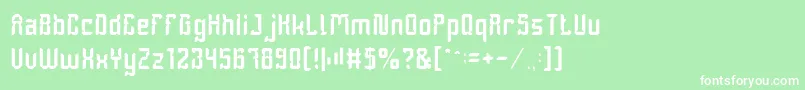 DayakShieldLight Font – White Fonts on Green Background