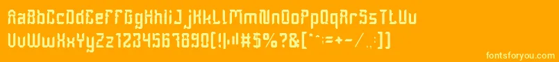 More about DayakShieldLight Font DayakShieldLight Font – Yellow Fonts on Orange Background