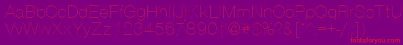 fuente VantaThinPlain.001.001 – Fuentes Rojas Sobre Fondo Morado