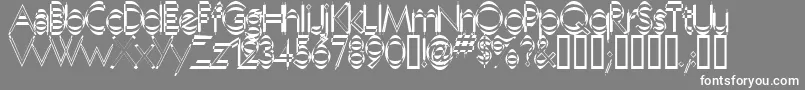 Neboman-Schriftart – Weiße Schriften auf grauem Hintergrund
