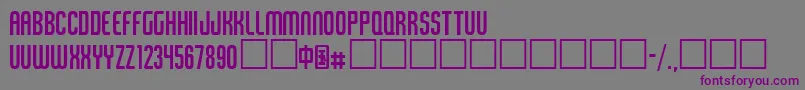TangerineXcnTim2 Font – Purple Fonts on Gray Background