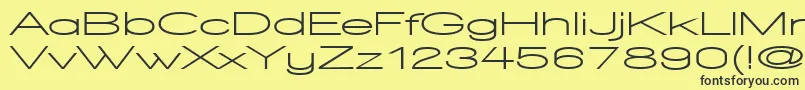 WalkwayUltraexpandBold Font – Black Fonts on Yellow Background