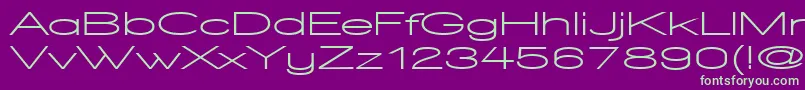 fuente WalkwayUltraexpandBold – Fuentes Verdes Sobre Fondo Morado