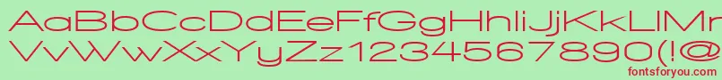 WalkwayUltraexpandBold Font – Red Fonts on Green Background