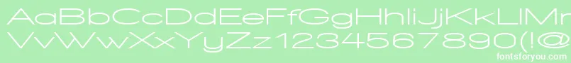 WalkwayUltraexpandBold Font – White Fonts on Green Background