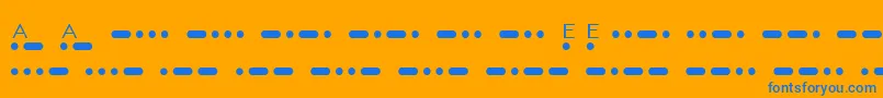 En savoir plus sur la police MatchMorseShareware Police MatchMorseShareware – polices bleues sur fond orange