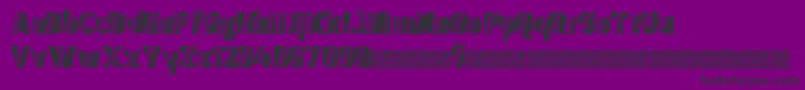 Discomidnight-Schriftart – Schwarze Schriften auf violettem Hintergrund
