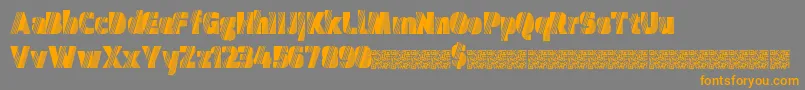 Discomidnight Font – Orange Fonts on Gray Background