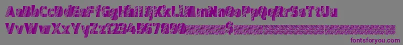 Discomidnight Font – Purple Fonts on Gray Background