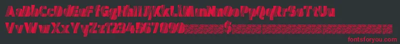 Discomidnight Font – Red Fonts on Black Background