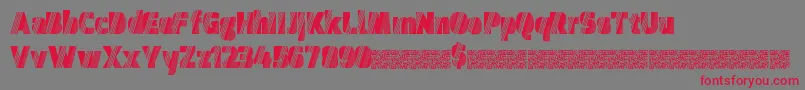 Discomidnight Font – Red Fonts on Gray Background