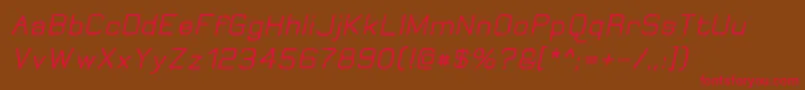 JungleBurnoutOblique Font – Red Fonts on Brown Background