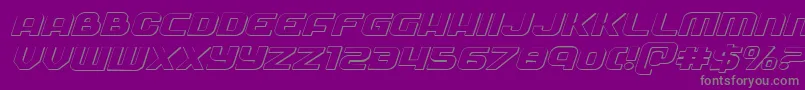 fuente Soldier3Dexpandital – Fuentes Grises Sobre Fondo Morado