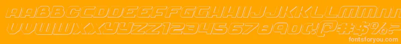 Police Soldier3Dexpandital – polices roses sur fond orange